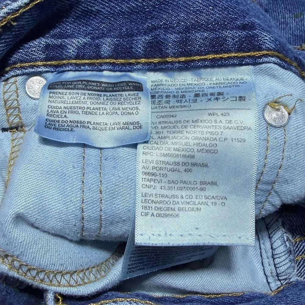 Levi's 505 Jeans 30x30 Blue Painter Workwear Denim Straight Leg
